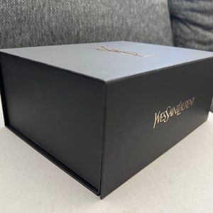 1x YSL Empty Gift Box Black / Gold 9.5” x 7” x 4”